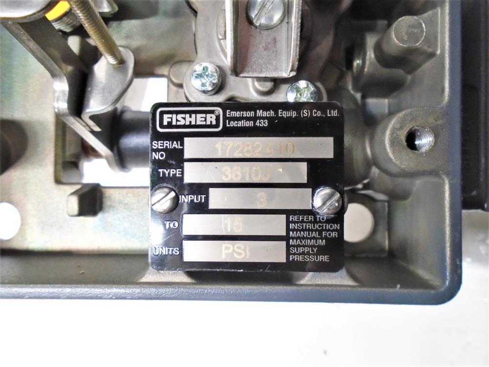 Fisher 3610J Valve Positioner, Series 3600, 3 to 15 PSI